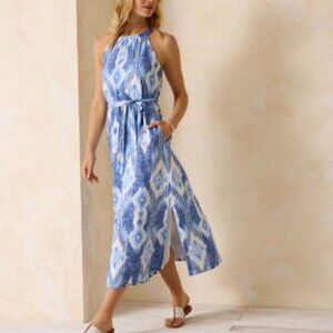 Tommy Bahama Island Ikat Linen Maxi Dress